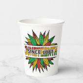 1865 Emancipation African Papieren Bekers (Voorkant)