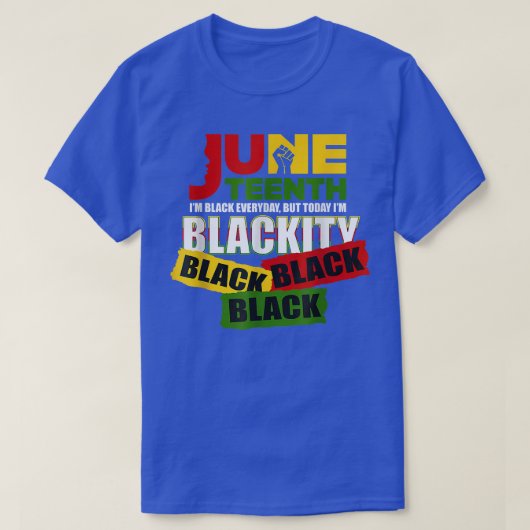 1865 Ik ben Blackity Black Bla T-shirt (Design voorkant)