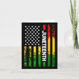 1865 Juneteenth Black History American Flag Africa Kaart