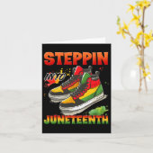 1865: Juneteenth Black Mannen Vrijheidsdag Kaart (Gele Bloem)