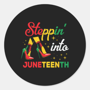 1865 Juneteenth Black Queen Stronge Smart Ronde Sticker