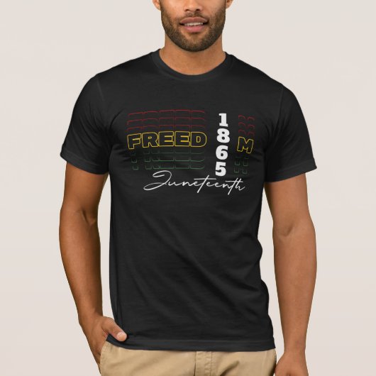 1865 Juneteenth Honor America Days T-shirt (Voorkant)