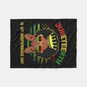1865 Juneteenth is mijn Onafhankelijkheidsdag Vrou Fleece Deken (Voorkant (Horizontaal))