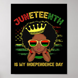 1865 Juneteenth is mijn Onafhankelijkheidsdag Vrou Poster