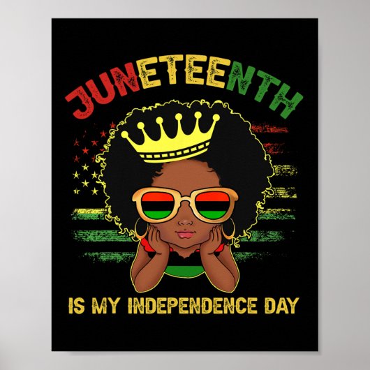 1865 Juneteenth is mijn Onafhankelijkheidsdag Vrou Poster (Voorkant)