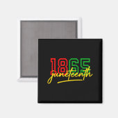 1865 juneteenth vier de vrijheid van Afro-Amerikan Magneet (Voorkant / Achterkant)