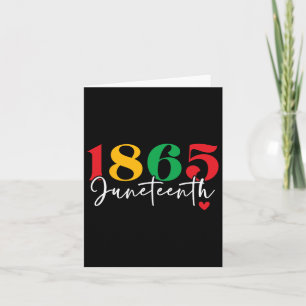 1865 Juneteenth Vieren Zwarte Geschiedenis Maand Kaart