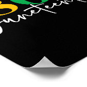 1865 Juneteenth Vieren Zwarte Geschiedenis Maand Poster (Hoek)