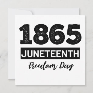 1865 Junetetiende Freedom Day of African American Kaart