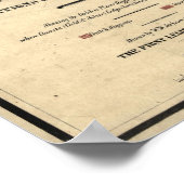 1865 kaart van het gebied Montana Poster (Hoek)