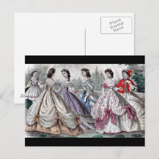 1865 Modes Briefkaart (Voorkant / Achterkant)