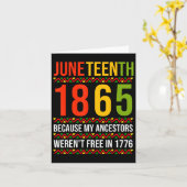 1865 omdat mijn voorouders niet vrij waren kaart (Gele Bloem)