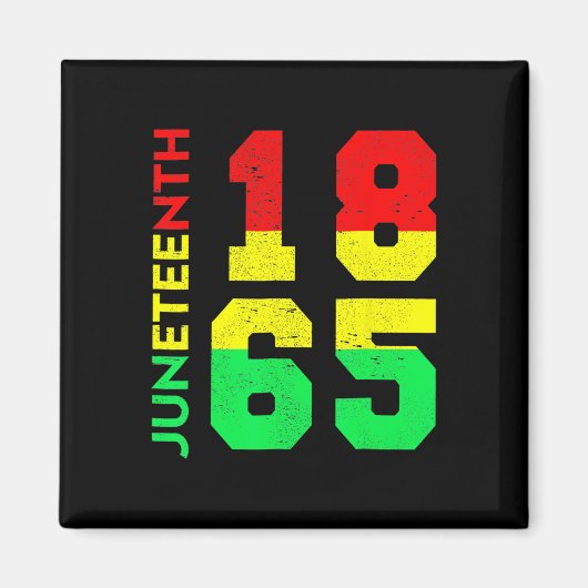 1865 Shirt Mannen Juneteenth is mijn onafhankelijk Magneet (Voorkant)