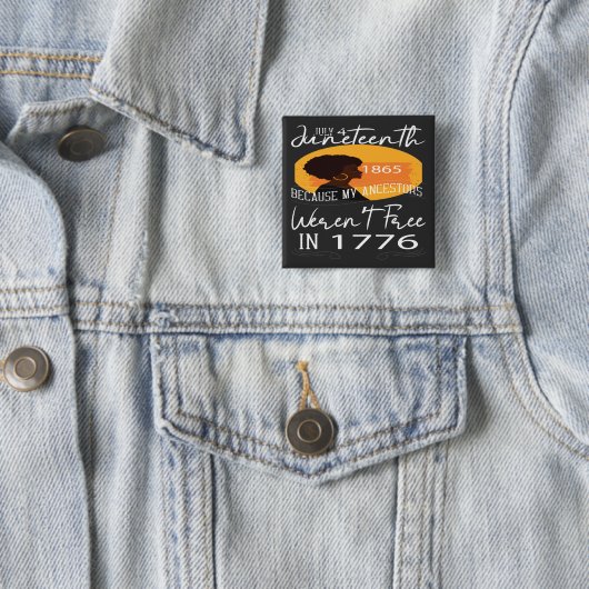 1865 VIERKANTE BUTTON 5,1 CM (In situ)