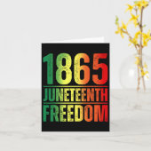 1865 Vrouwen Mannen Juneteenth Freedom Afro-Amerik Kaart (Gele Bloem)