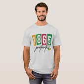 1865 - Zwarte Geschiedenis T-shirt (Voorkant volledig)