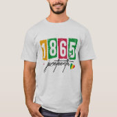 1865 - Zwarte Geschiedenis T-shirt (Voorkant)