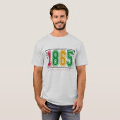 1865 - Zwarte Geschiedenis T-shirt (Voorkant volledig)