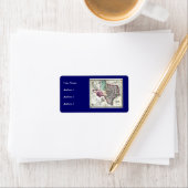 1866 Antiquarian Map of Texas door Schönberg & Co. Etiket (Insitu)