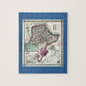 1866 Antiquarian Map of Texas door Schönberg & Co. Legpuzzel (Verticaal)