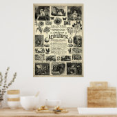  1866 De Amerikaanse landbouwkundige Poster (Keuken)