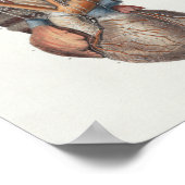 1867 Anatomy Print voor het menselijk hart (Hoek)