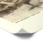 1867 Appleton, WI Birds Eye Uitzicht Panorama Poster (Hoek)