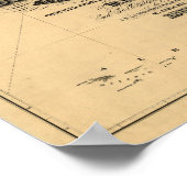 1867 Map Russian America Alaska Territory Poster (Hoek)