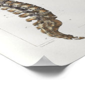 1867 Spinale kolom  anatomie Medische druk Poster (Hoek)