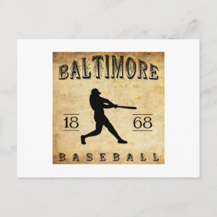 1868 Baltimore Maryland Baseball Briefkaart