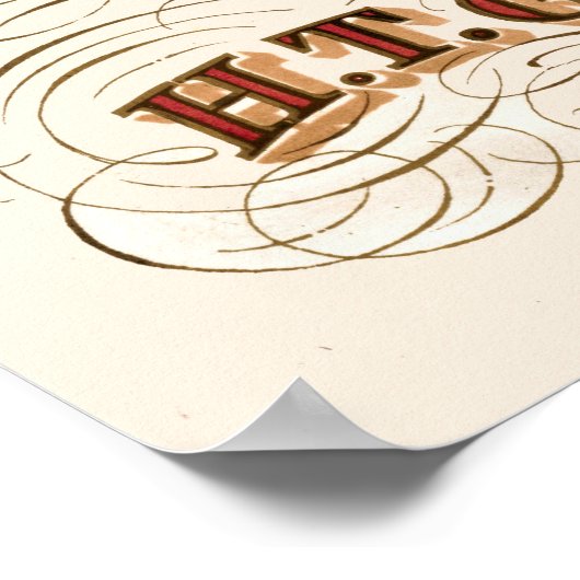  1868 Firemens-apparatuur Poster (Hoek)