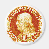 1869 Benjamin Franklin Stamp Magneet (Voorkant)