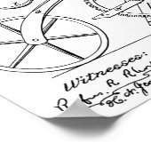 1869 Kunsttekenafdrukken zonder wirwar van kabels Poster (Hoek)