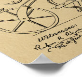 1869 Kunsttekenafdrukken zonder wirwar van kabels Poster (Hoek)