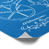 1869 Kunsttekenafdrukken zonder wirwar van kabels Poster (Hoek)