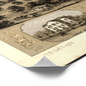 1869 Saint Charles MO Birds Eye Uitzicht Panoramic Poster (Hoek)