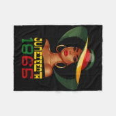 186 Juneteenth Vrouwen vieren Black Freedom Day Fleece Deken (Voorkant (Horizontaal))