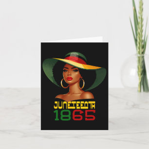 186 Juneteenth Vrouwen vieren Black Freedom Day Kaart