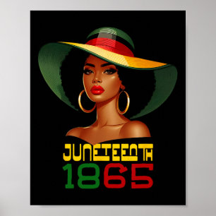 186 Juneteenth Vrouwen vieren Black Freedom Day Poster