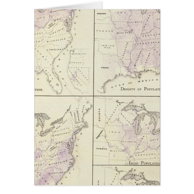 1870 Amerikaanse volkskaarten (Voorkant)