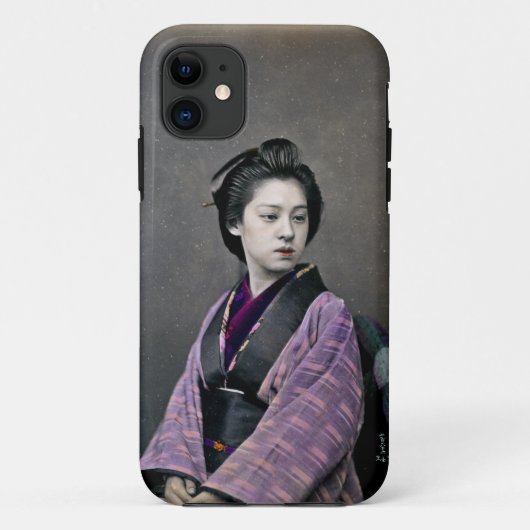 1870 Mooie Japanse vrouw Case-Mate iPhone Case (Achterkant)