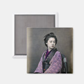 1870 Mooie Japanse vrouw Magneet (Voorkant / Achterkant)