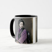 1870 Mooie Japanse vrouw Mok (Voorkant links)