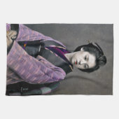 1870 Mooie Japanse vrouw Theedoek (Horizontaal)