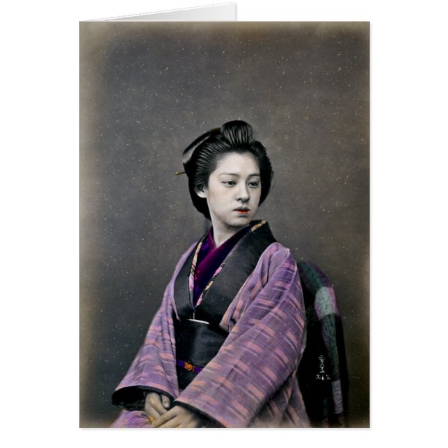1870 Prachtige Japanse vrouw (Voorkant)