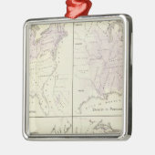 1870 volkskaarten van de Verenigde Staten Metalen Ornament (Links)