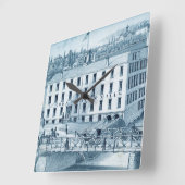 1871 Aurora Illinois Woolen Mills Vierkante Klok (Hoek)