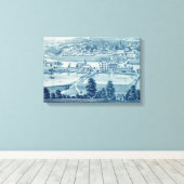 1871 Birds Eye Uitzicht Carpentersville Illinois Canvas Afdruk (Insitu (Houten vloer))