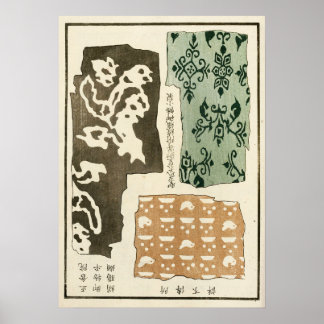1871 Chinese Qing-dynastie sierkunst Poster