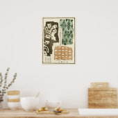 1871 Chinese Qing-dynastie sierkunst Poster (Keuken)